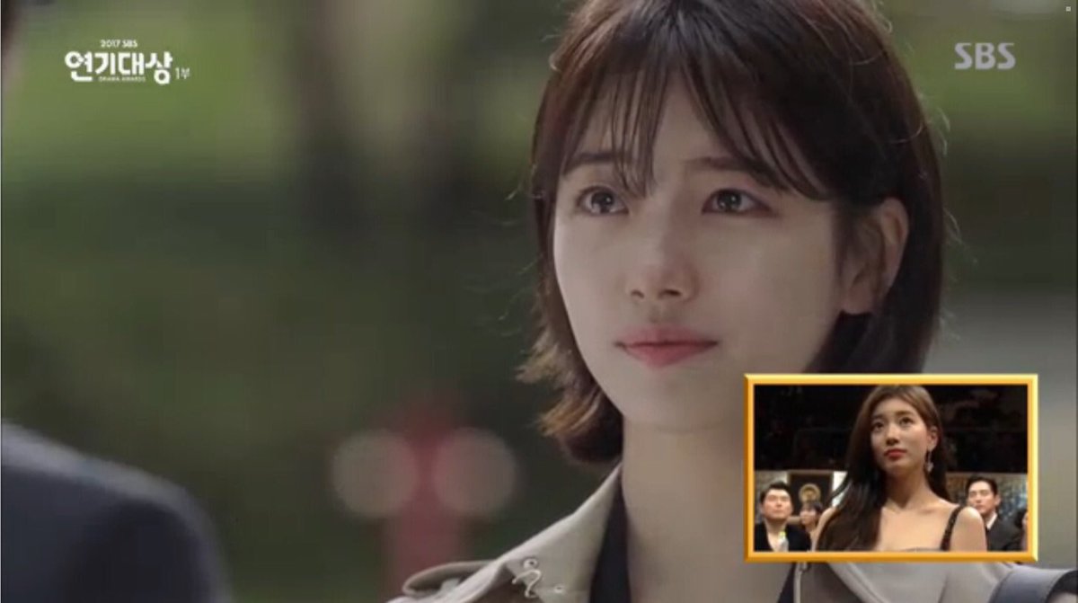 sayAbr's tweet photo. [NEWS]  Suzy &amp; Lee Jong-Suk recebendo o prêmio de melhor casal no Drama Awards https://t.co/r39IqE1PHR