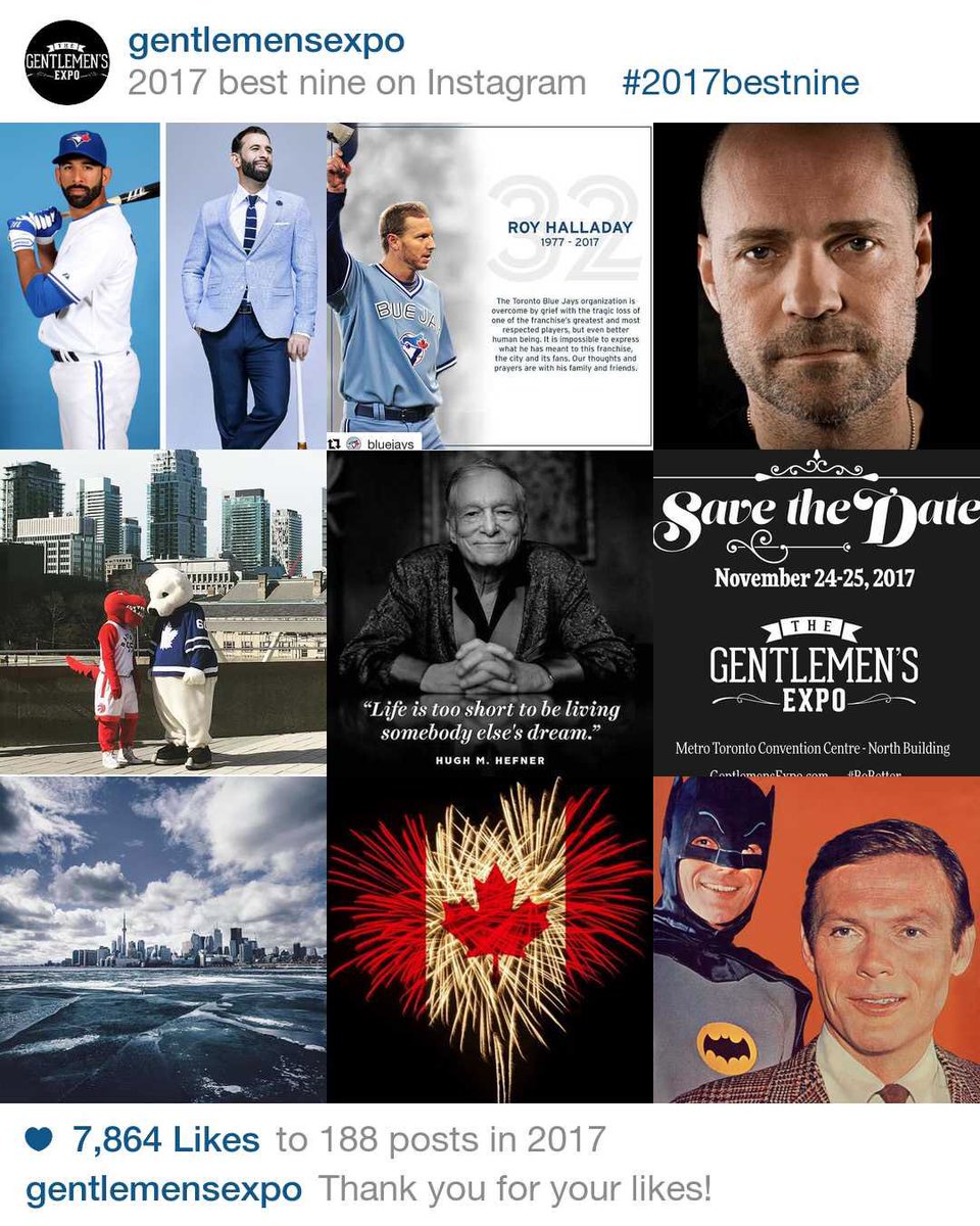 Happy New Year to all Gentlemen and Gentlewomen. Here’s our Instagram Best Nine. #bestnine #tge2017 #bebetter