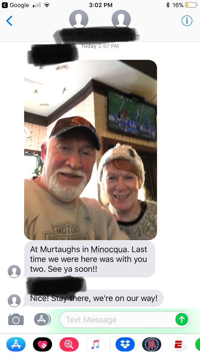 MichaelConroy32's tweet photo. Nothing like being tossed in random family’s group chat. Good people though. https://t.co/c6uMEyjmHH