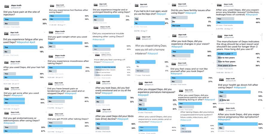 depotruth's tweet photo. Best of 2017 #depopoll #asktheladies #poll #WomenNeedToKnow #deposhot #depoprovera #birthcontrol #health #women https://t.co/PuelXMsgTS