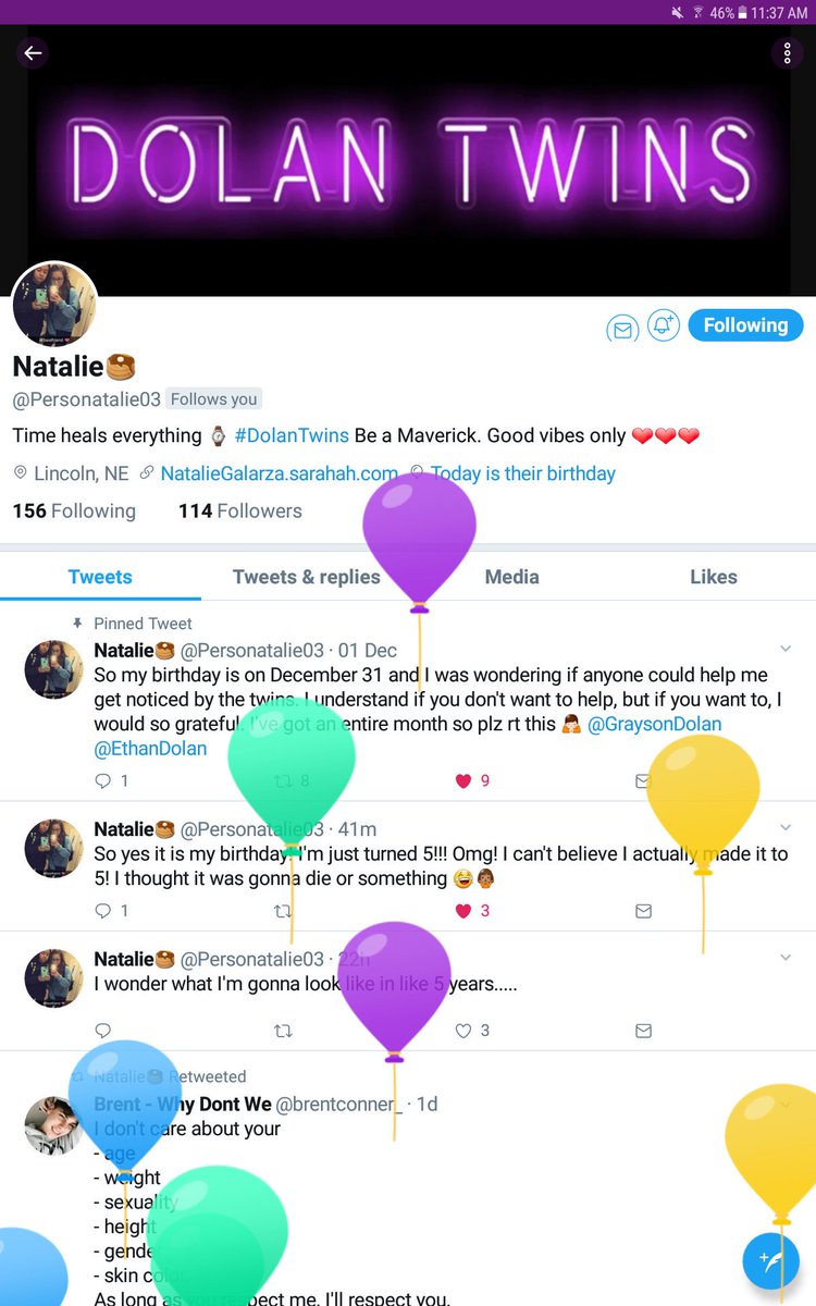 ADolan4Life's tweet photo. @Personatalie03 Happy Birthday 💜🎉 https://t.co/mVrJSea7EW