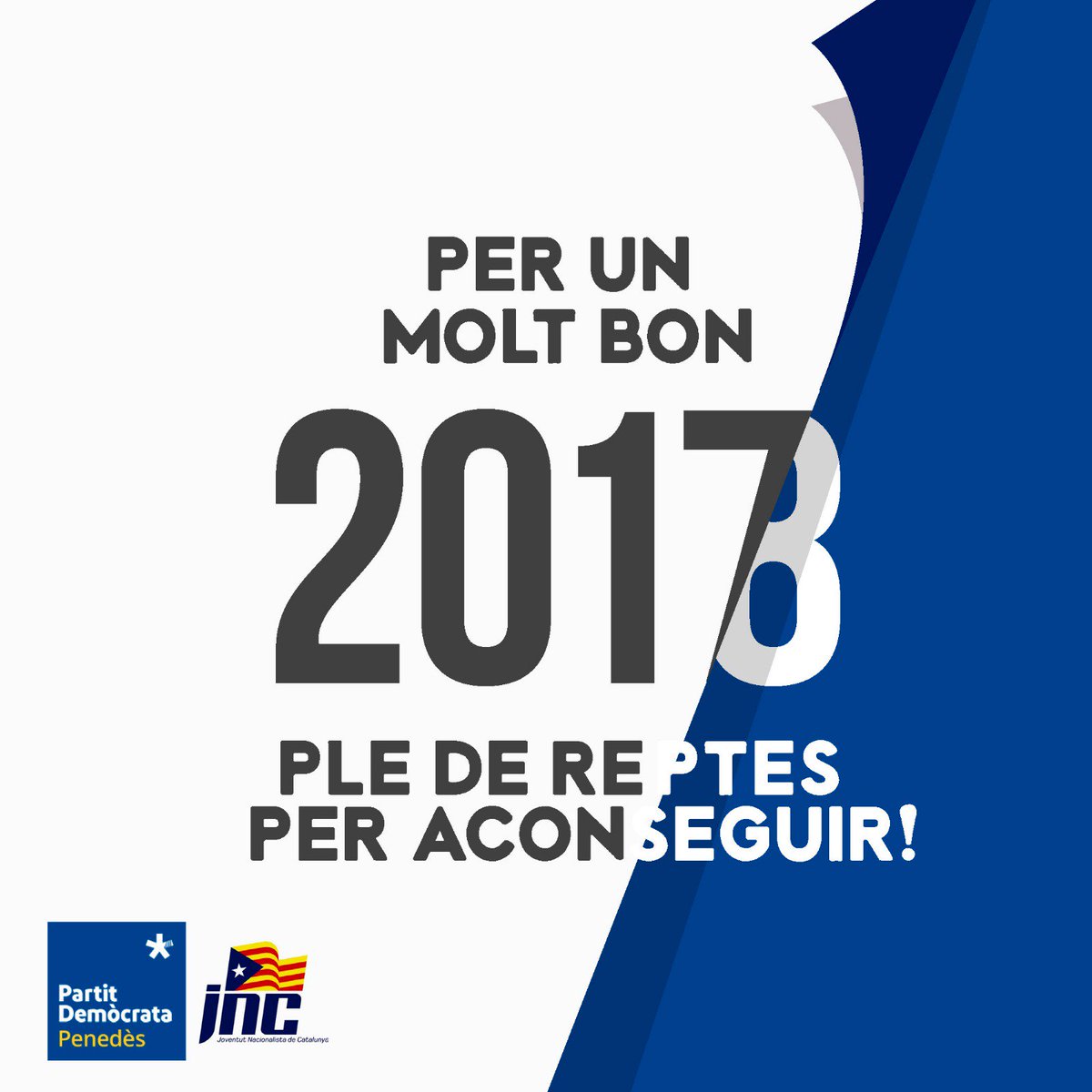 PD_Penedes's tweet photo. Per un molt bon 2018 ple de reptes per aconseguir! #Penedès #PenedèsVegueria https://t.co/9Gcfh0lw68