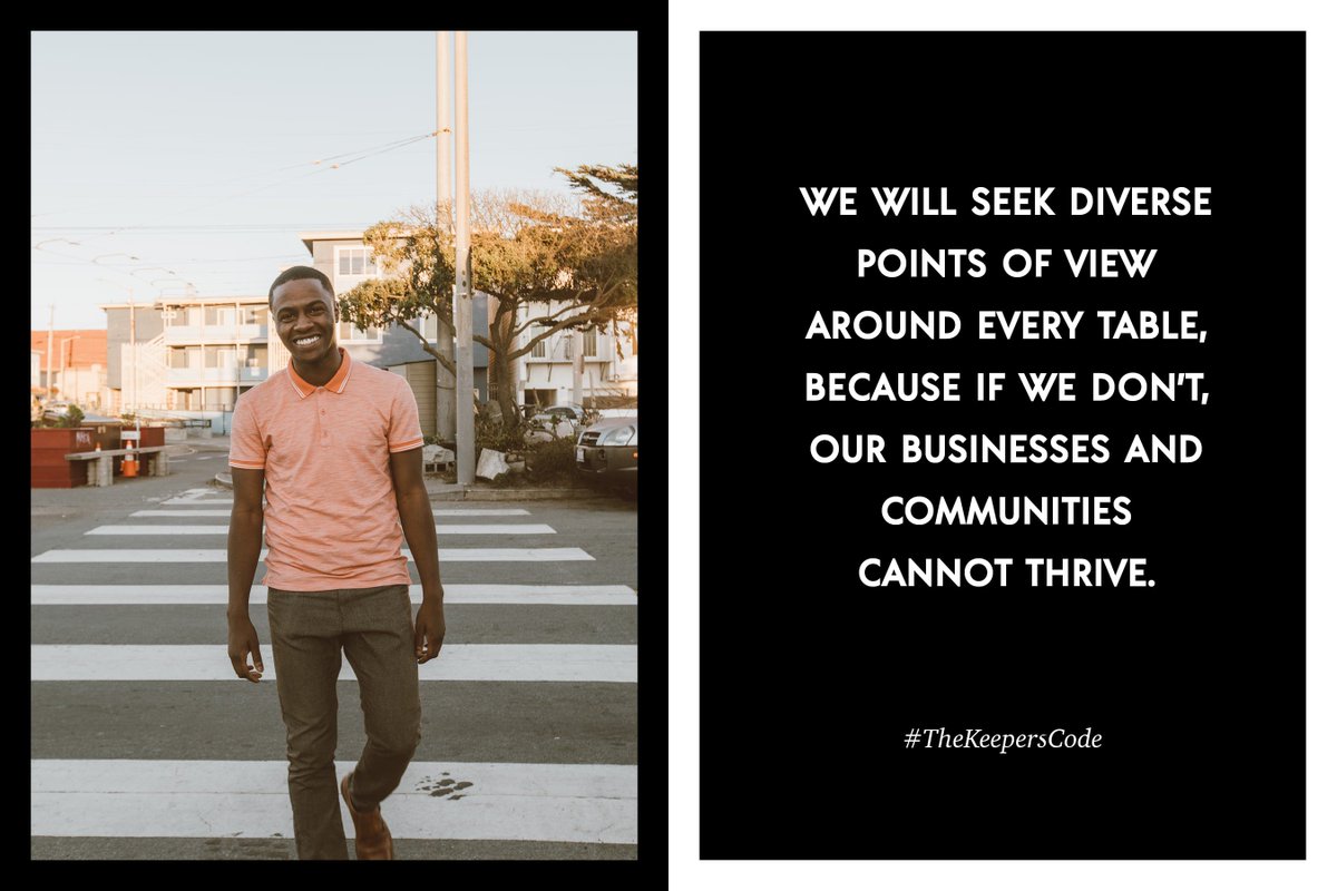 MBKHouston's tweet photo. @MBK_Alliance Principle 6: "We will seek diverse points of view around every table, because if we don't our businesses and communities cannot #thrive." #TheKeepersCode (Did you know you could add to the Code? We did mention seeking diverse points at https://t.co/vVPE9N9Hl6) https://t.co/KCpHNQarIv