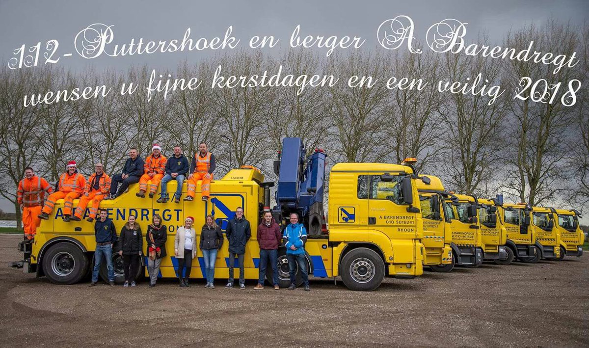ABarendregtBV's tweet photo. Wij wensen iedereen een fijne jaarwisseling en een nog veiliger 2018. https://t.co/Xq4dPf5Dw3