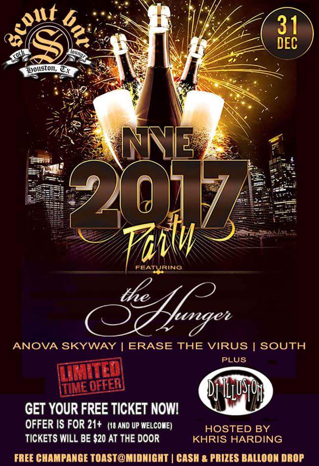 We're kicking in the front door on 2018! Come party with the pros! 
<a href="/scoutbarhouston/">Scout Bar Houston</a>