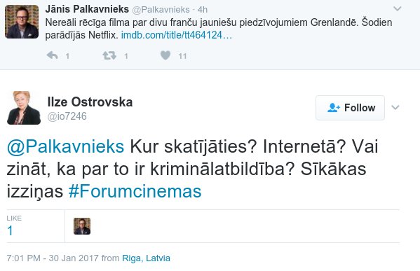 Uživatel Arvis Villa na Twitteru: „kur Sandra par KP6, Rieksturs par jebko,  labi ka Jūlijai šogad pietika prāta nespīdēt TW…… “