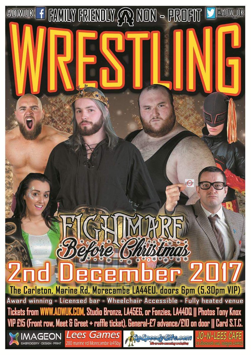 opw_uk's tweet photo. 2017 Recap: On Dec 2nd we hosted #FBC17 in #Morecambe
It was the last show of the year and it certainly had enough moments to make #AOWUK fans cheer, boo, applause & cry.
We at @aow_uk thank you all who joined us at any of our shows this year & we hope to see you on Feb 3rd! https://t.co/pJyTOQ1sE4