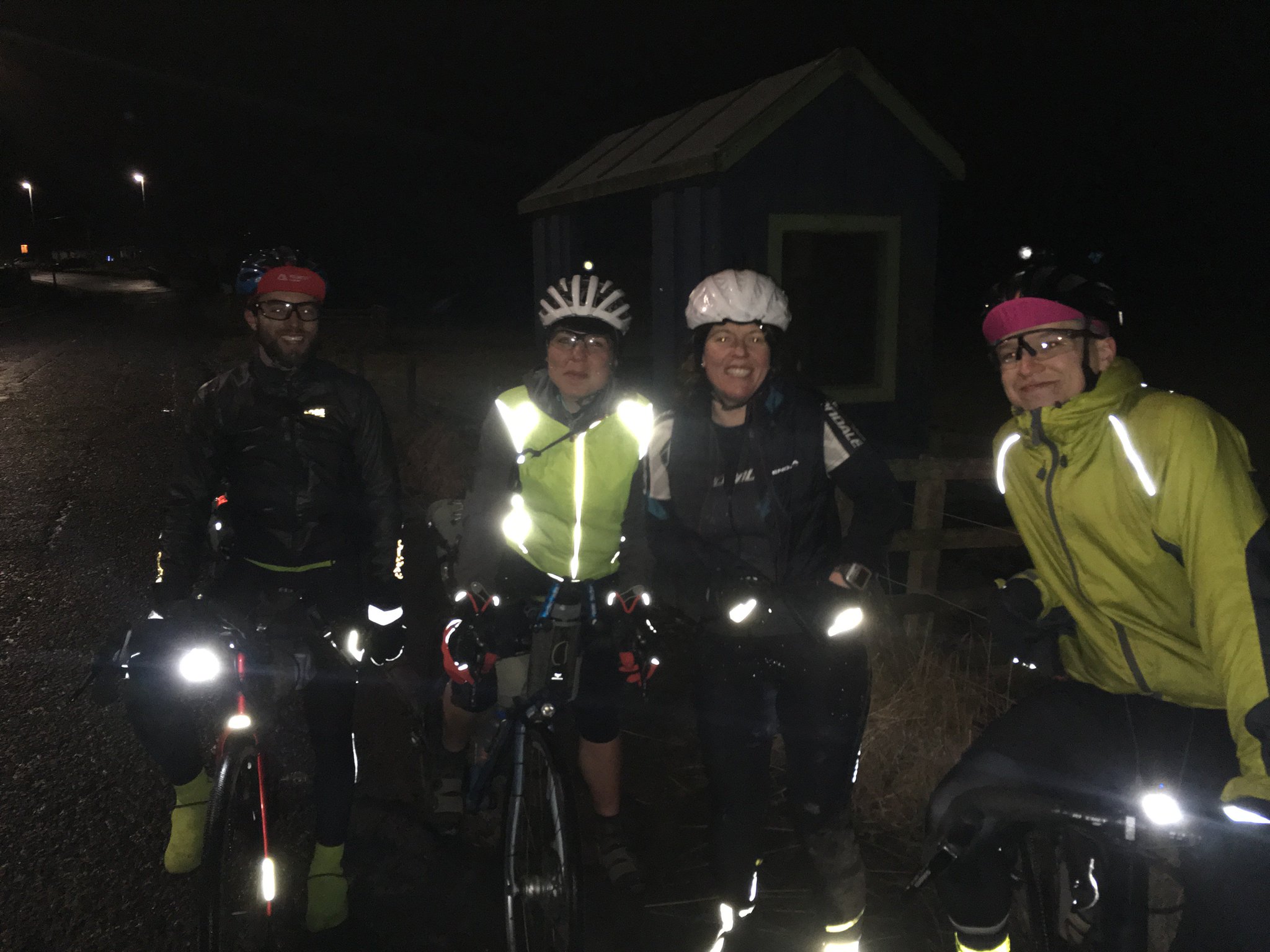 Jenny, Huw and Emily on #hogmanayLEJOG