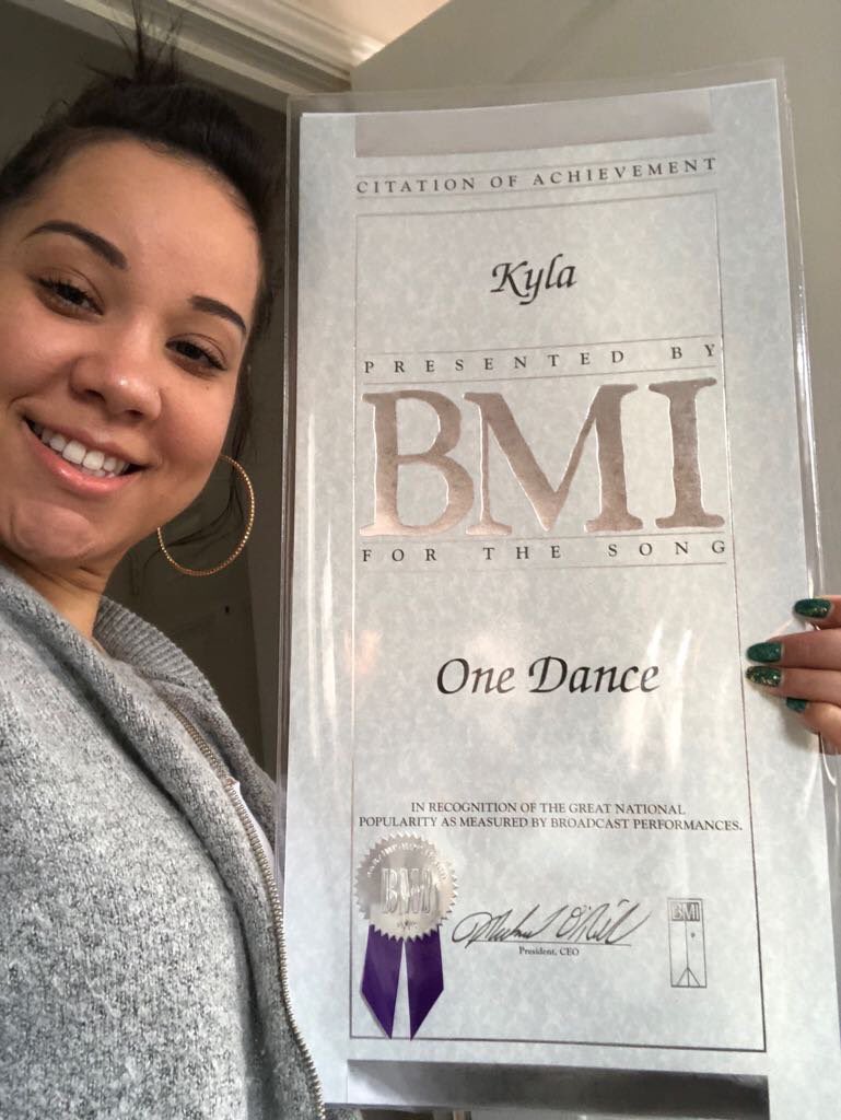 Like Kyla, Wizkid was presented with a BMI Award for his contribution to Drake’s “One Dance” as a writer.