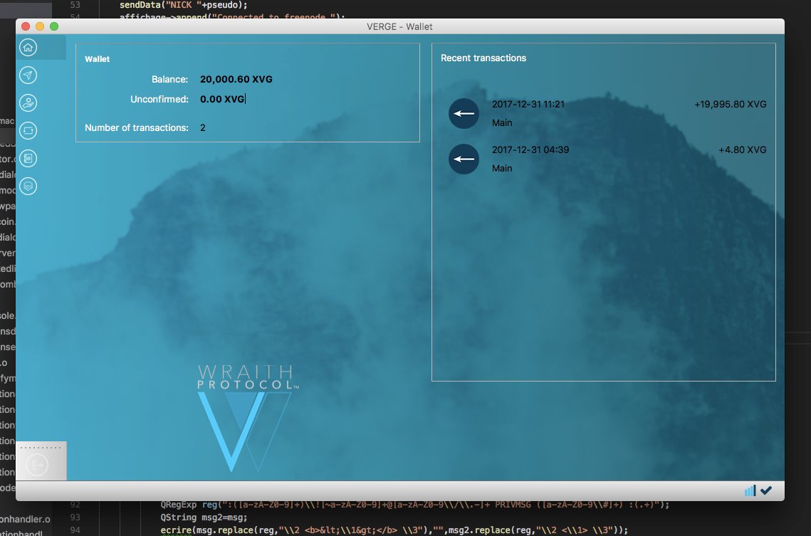ekryski's tweet photo. Successfully tested a couple @vergecurrency transactions this morning. #WraithProtocol release is looking 👌. #xvg $xvg #whenwraith #soon https://t.co/iekkESObM4