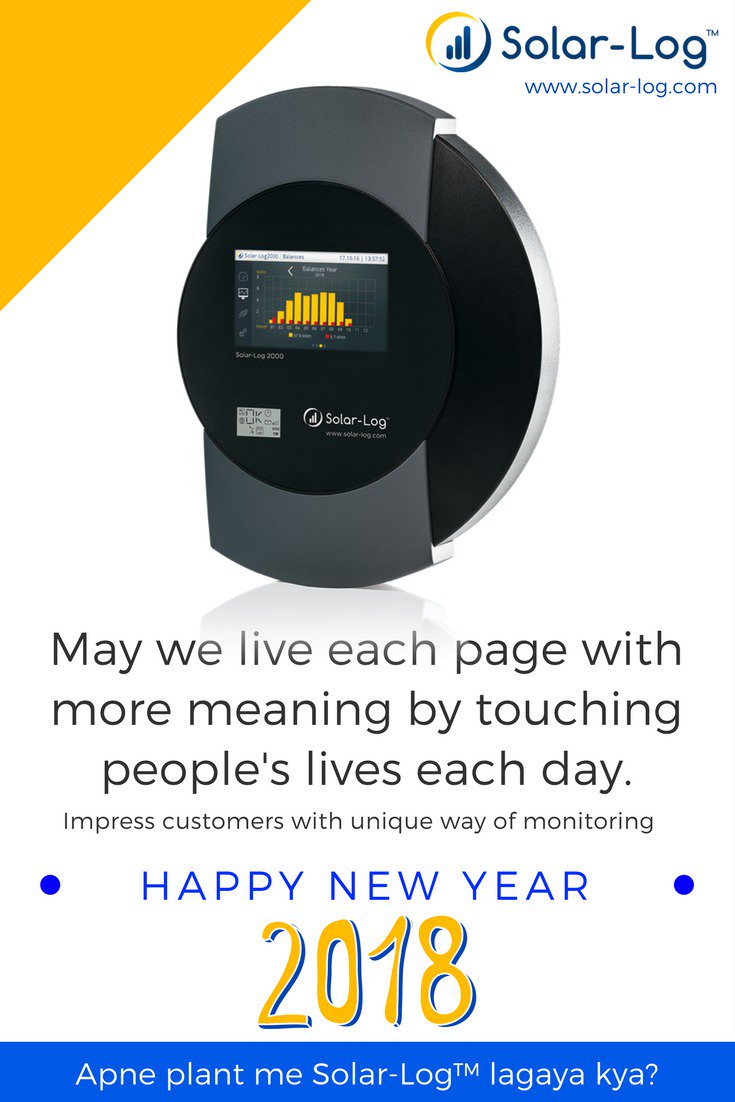 rajeshwarsh's tweet photo. Happy New Year 2018!
#HappyNewYear #2018
#SolarLog 
@SolarLogTM_Int https://t.co/UGre2yOtDq