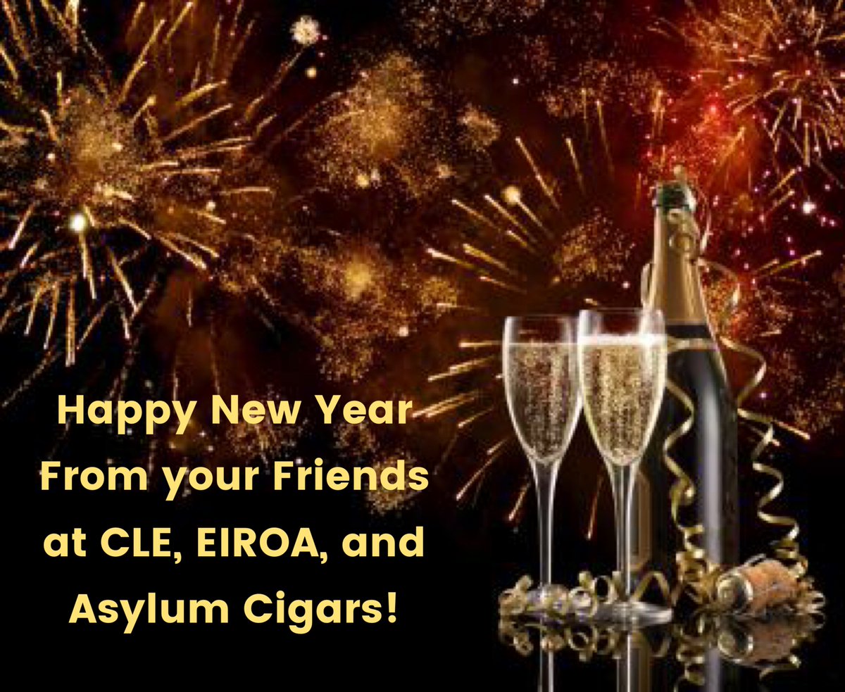 Asylum13Cigars's tweet photo. Wishing you and yours a Happy, Safe, and Healthy New Year! #EveryoneSeeksAsylum #Asylum13Cigars #AsylumCigars #Asylum13 #Cigars #SaludAmorYPesetas #NewYearsEve #Celebrate #Celebratewithacigar https://t.co/o9HAF0OteV