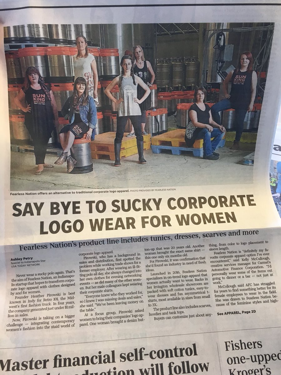 CentricIndiana's tweet photo. Corporate wear #Innovation. Indiana’s @NoShittyPolos found an industry in need of fresh ideas (via @indystar) https://t.co/I4cYnqsbpU