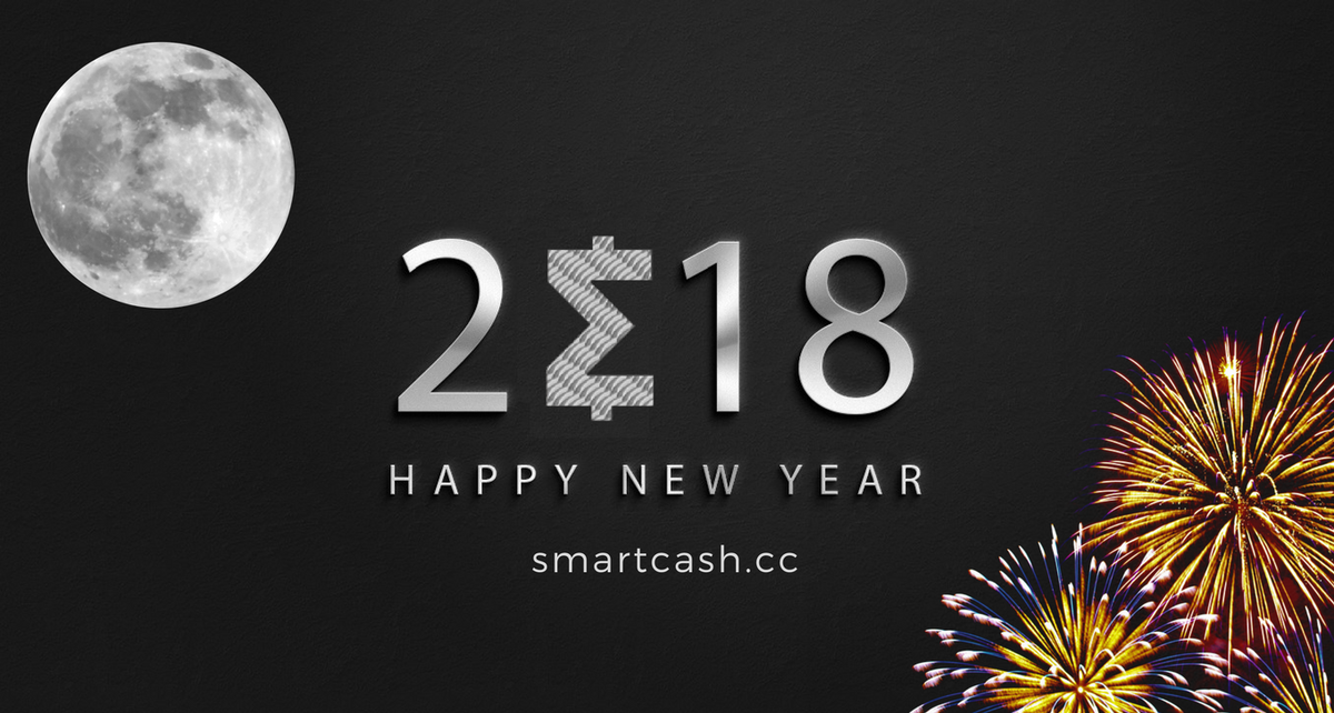 BlockchainOz's tweet photo. Happy New Year Guys 2018 ! #NewYear #Blockchain #FutureofMoney #SmartCash #Smart #Crypto #2018 #Altcoins #$mart https://t.co/wxaWhTAH6j