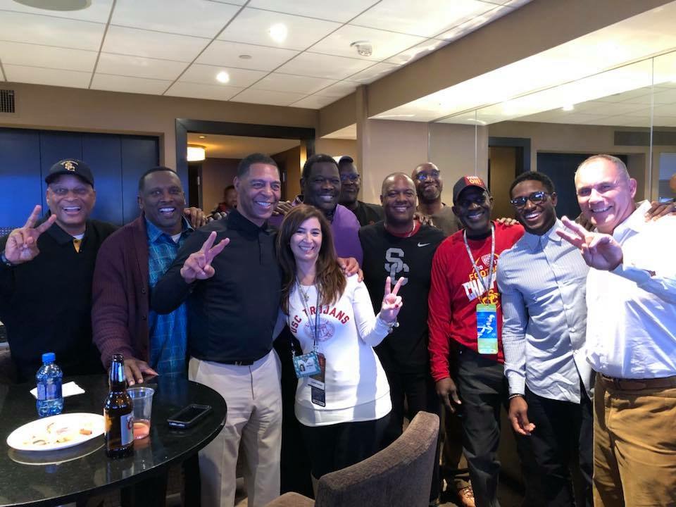 Love to see <a href="/ReggieBush/">Reggie Bush</a> back with Trojan Royalty.