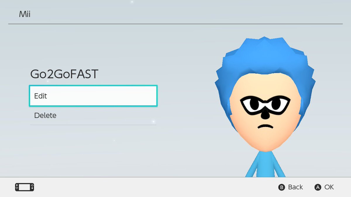 RileyRobson's tweet photo. New year, new mii! #NintendoSwitch #GottaGoFast https://t.co/NbNGXPy5lm