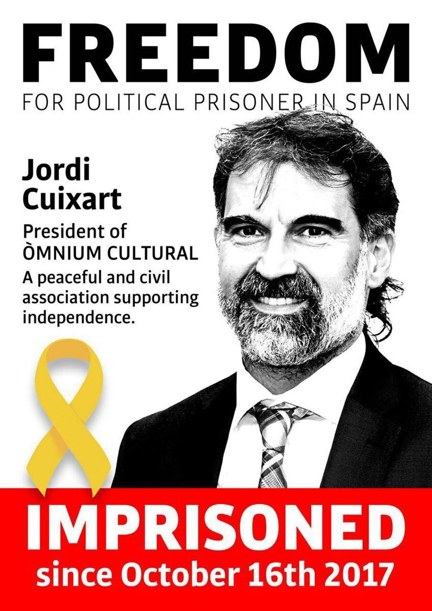 CataloniaHelp2's tweet photo. #NewYearsEve in Jail #HelpCatalonia from #SpanishRepression https://t.co/PNDsDPHB2j