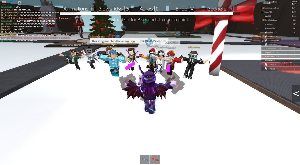 roblox mocap dancing showcase all the dances glowsticks and auras