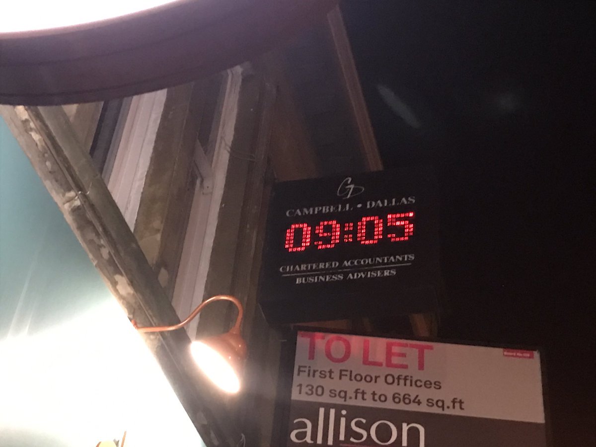 a__robbo's tweet photo. @joswinson Congrats on the CBE! 

(Clocks Broken Everywhere) https://t.co/eNUJrBHec8
