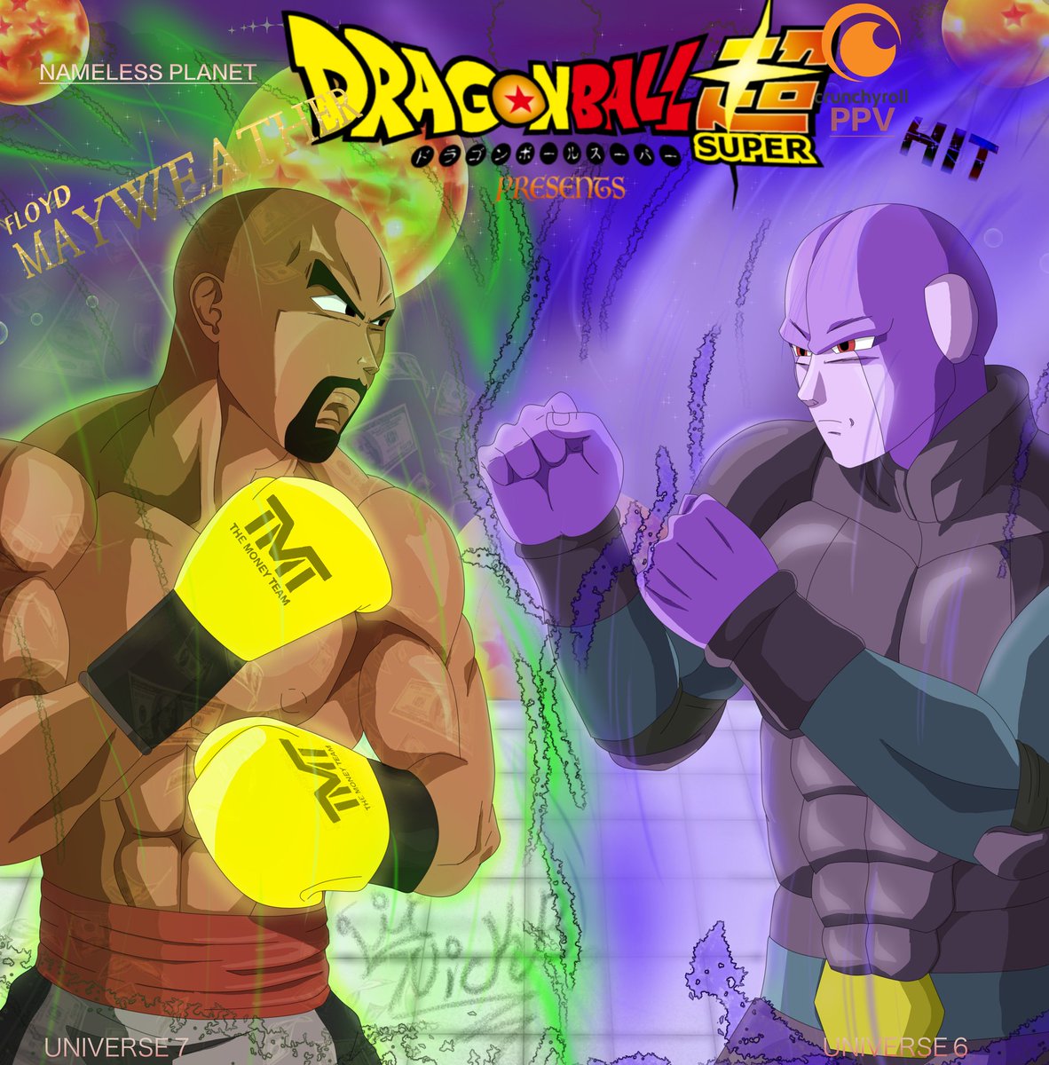 LegendGifted's tweet photo. DBS Style pic finished_______Follow @LegendGifted for more, tag your friends
#mayweather #vs #hit #anime #art #artistsoninstagram #dbs #dragonballsuper #nickb #undefeated #mayweathermcgregor #crunchyroll @crunchyroll
@floydmayweather 
@themoneyteam
@insanedbz https://t.co/7m0QDO2V14