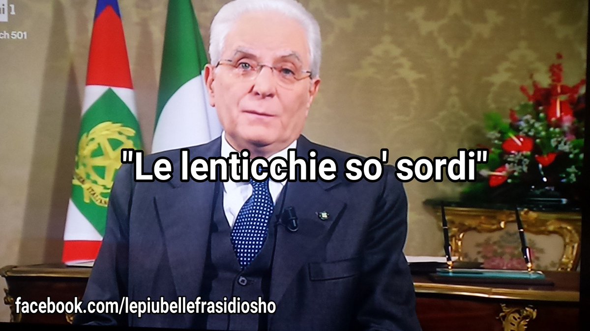 lefrasidiosho's tweet photo. La ricetta scacciacrisi di #Mattarella. #discorsodifineanno https://t.co/EAhmADNd4z