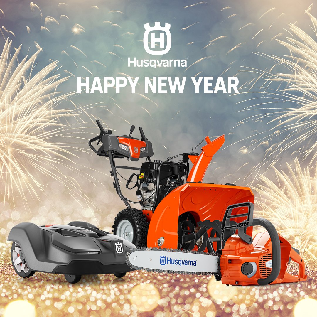 HusqvarnaCA's tweet photo. Resolve to work smarter, not harder in 2018! Happy New Year! https://t.co/ywNyKhxNpn