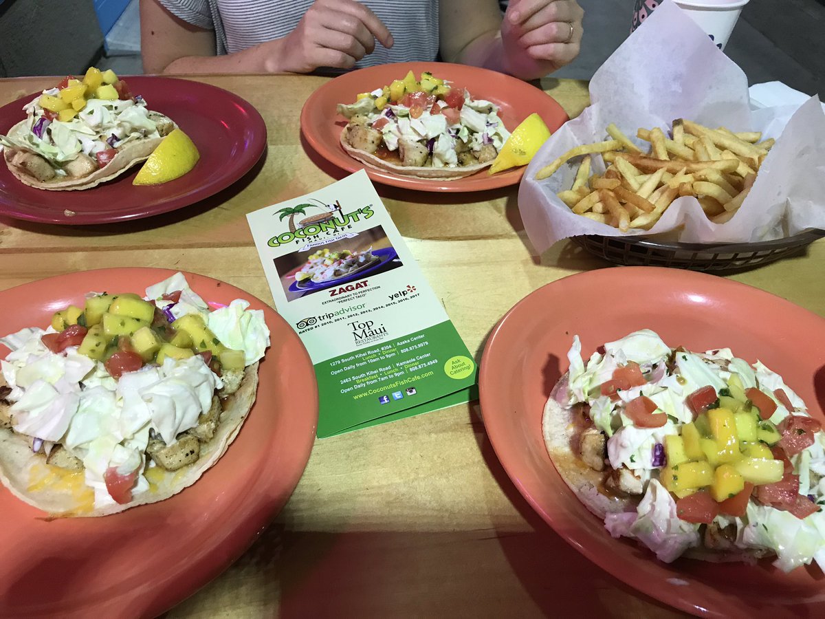 MarkHeelis's tweet photo. Last meal of 2017 with @Jennydunhill our nod to this years food highlight - fish tacos from @coconutsfish https://t.co/d7QsAwEz32