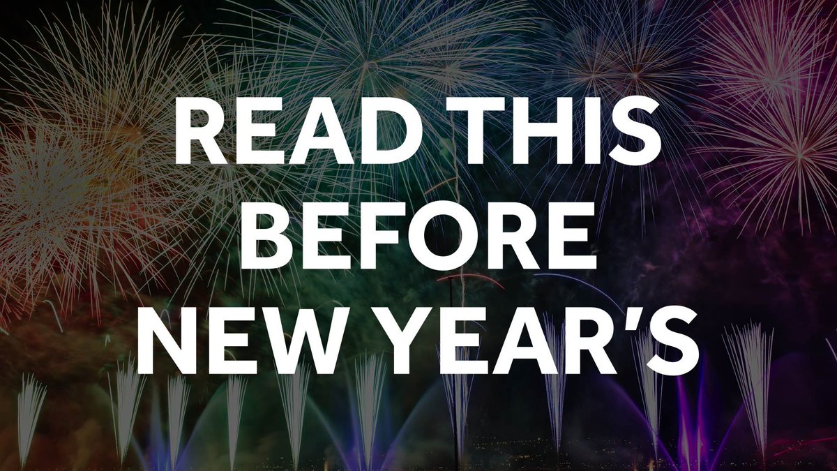 Blog post: Read This Before New Year's buff.ly/2DAv2XA