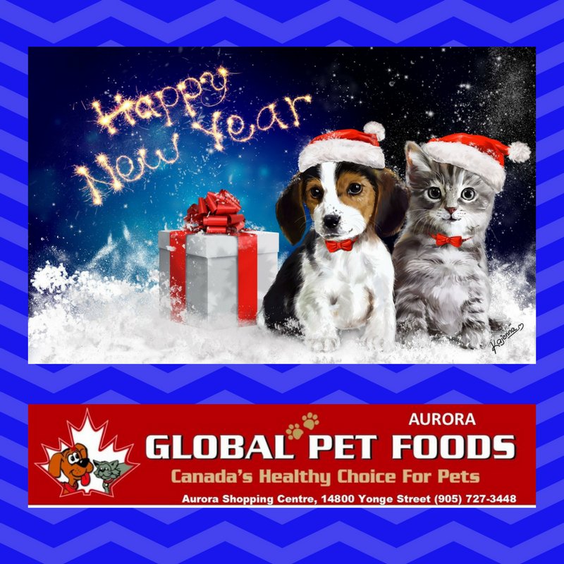 globalpetaurora's tweet photo. #HappyNewYear to our #family #friends &amp; #customers! What a #great year! All the #best for a #happy #healthy New Year! #globalpetfoodsaurora https://t.co/clMJlNh2Gh