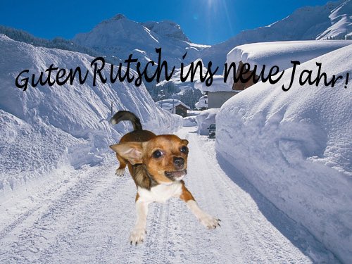 Wir wünschen Euch ein gesundes neue Jahr