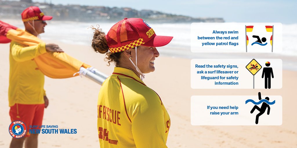 slsnsw's tweet photo. It may be a new year, but our safety tips remain the same! 

Make the first day of 2018 a safe one by swimming between the flags, asking a lifesaver/lifeguard for advice and raising your arm if you need help.

📰 https://t.co/al0P26uPCP https://t.co/PILHjA6fm0