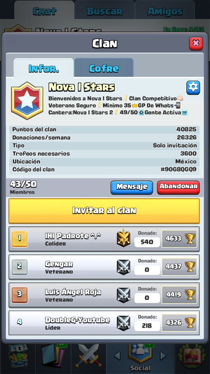 Estamos en busca de jugadores competitivos,fieles y con ganas de ser un Star!!.