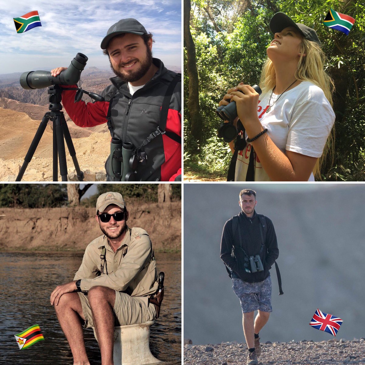 WYouthBirders's tweet photo. A Zimbabwean, an Englishman &amp; two South Africans walk into a bar....come 2018, @flywaychampions is going to experience some next level youth domination! Help us help our birds in the New Year! #COTF18 #YouthDomination #UntamedGees https://t.co/OcbzuH25Nw