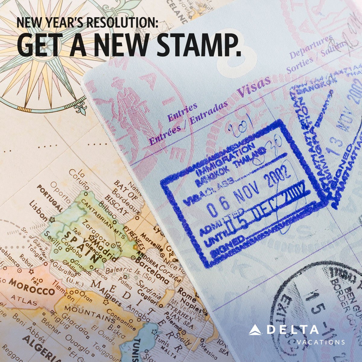 DeltaVacations's tweet photo. In 2018, add a few new stamps to your book. #NewYearsEve #LetsVacation https://t.co/5IVSBEIuN2
