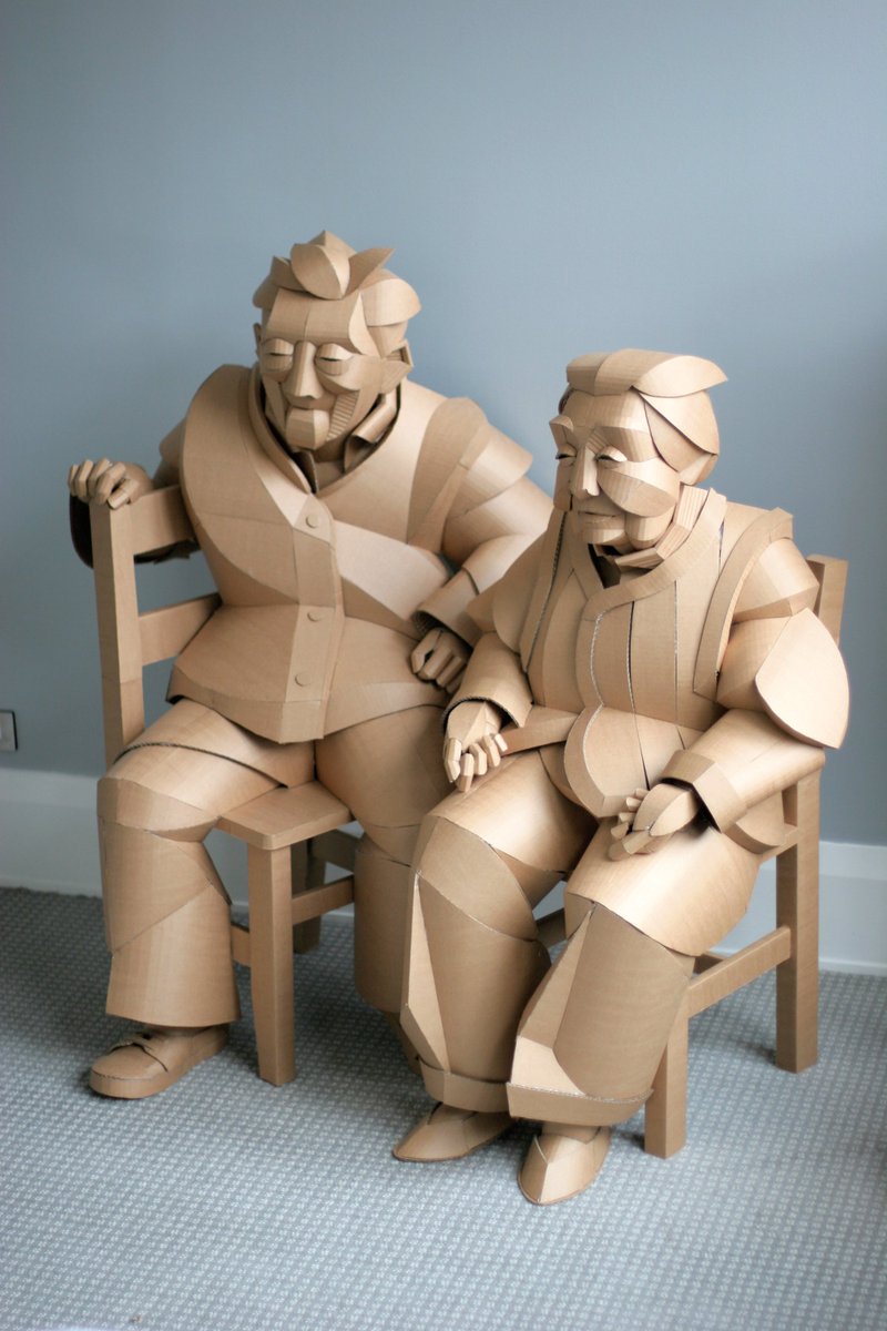 thisiscolossal's tweet photo. Life-Size Cardboard Sculptures of Chinese Villagers Tap Into Artist Warren King’s Ancestral Heritage https://t.co/1zHfrLE8St https://t.co/yMsbW2Pqj0