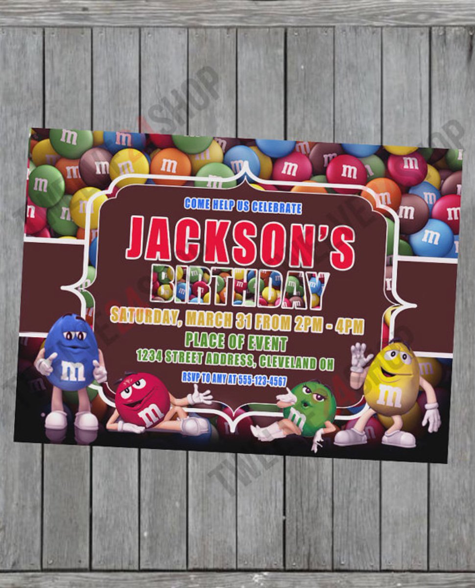 SammourDesigns's tweet photo. M&amp;M birthday invitation! #etsy #PartyIdeas #Party #Etsy #EtsyShop #EtsySeller #EtsyHandMade #Birthday #BirthdayFun #BirthdayBash #PartyIdeas #PartyPlanner #SammourDesigns #Invites #Invitations #BirthdayParty #diyprintable #custommade #custominvitations https://t.co/2aYc0ZBEul