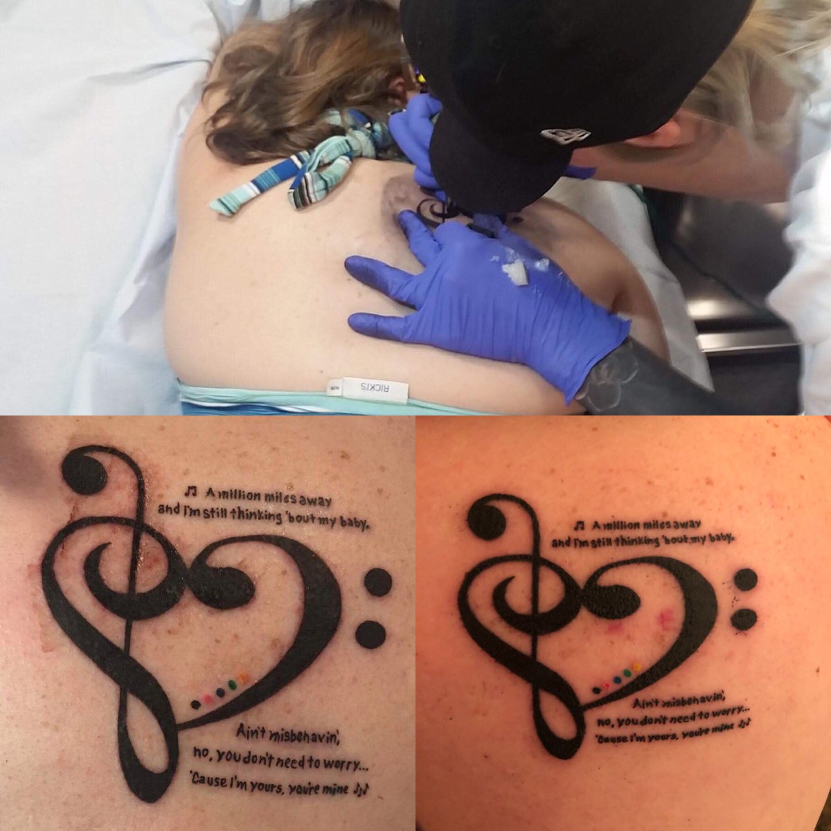 MamaTygryss's tweet photo. @Avi_Kaplan I got something yesterday...Something very special...

My first tattoo 😁 

PTX and more so Avi related Aviously

There are pics of during, immediately after, and then the next morning after cleaning and applying tattoo goo 🙃

#Misbehavin https://t.co/oLzE5tkac7