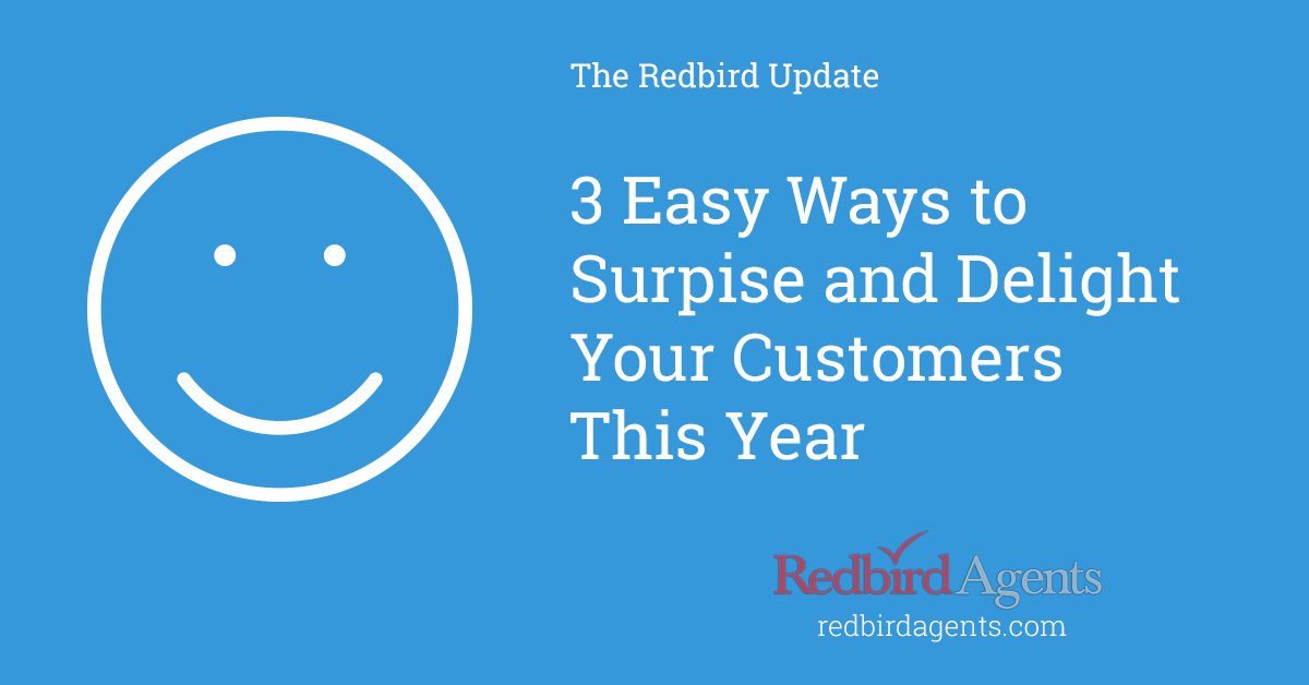 3 Ways to Surprise and Delight Your Customers in 2018 by <a href="/drewgurley/">Drew Gurley</a> buff.ly/2Cwrd6m via <a href="/redbirdagents/">redbirdagents</a>