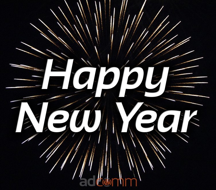 AdcommInc's tweet image. Thank you all for a great 2017 and here&apos;s to an even better 2018!

Happy New Year from all of us here at Adcomm!