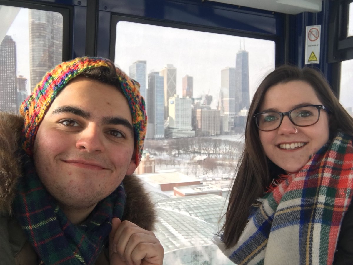 Then we rode the  @NavyPier Centennial Wheel! Only the best views in Chicago (except for Trump Tower)