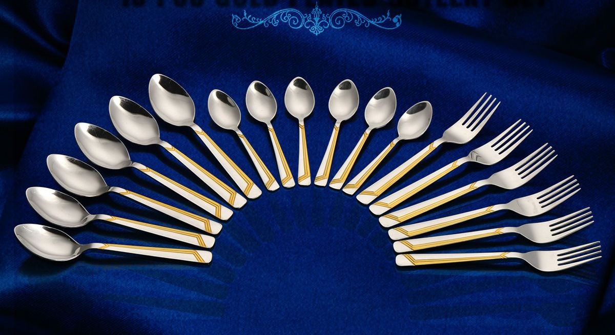 clasicessential's tweet photo. Explore the beautiful range of designer Stainless steel Cutlery. 

Visit : https://t.co/EIKUbbskdP 

Call for bulk order : 9643105375

#HomeKitchen #finedining #MakeInIndia #beautifulhome https://t.co/T5sFC3CPOb