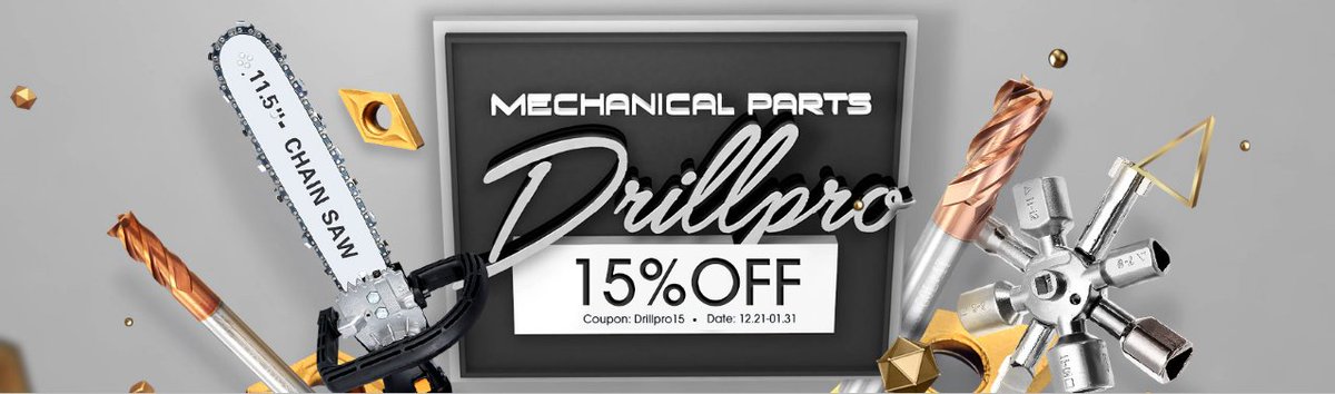 BanggoodFR's tweet photo. #Drillpro #promotion #MechanicalParts
15% off coupo：Drillpro15
https://t.co/z8d60Lpx7c https://t.co/dqnsMrIJTM