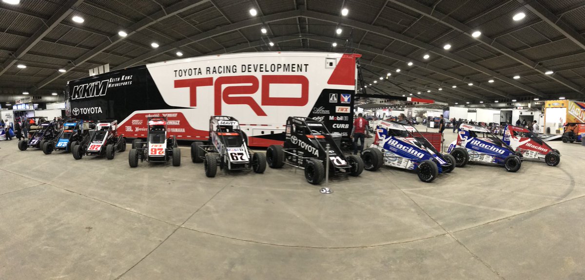 ChuckGurney's tweet photo. .@KKM_67 boys have worked their tails off preparing these hotrods! #onetoyota https://t.co/qdwaQyDjZt