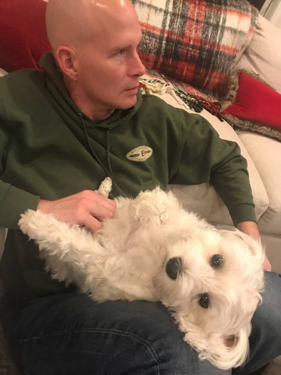 anchorwoman12's tweet photo. A couple of hours later, one of our true lapdogs assumes her position. #lapdog #meetMessi https://t.co/IJ8lngHrFk