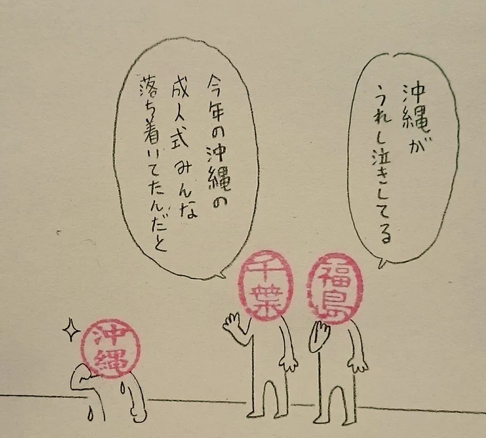 安心してください、峰打ちです。

#ハンコ都道府県 