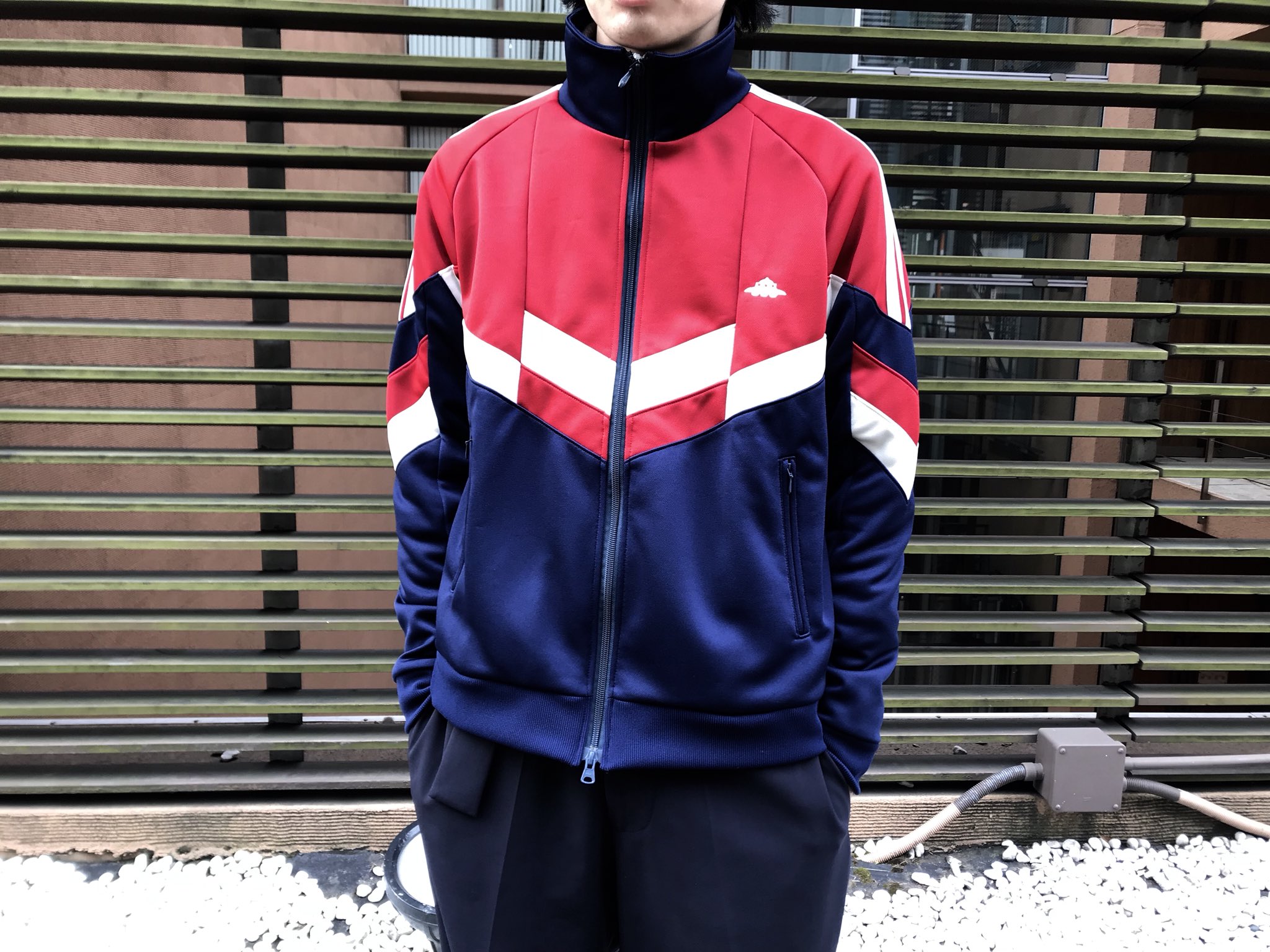 is-ness イズネス ナイロン トラックジャケット XL げんじ着用 メンズ