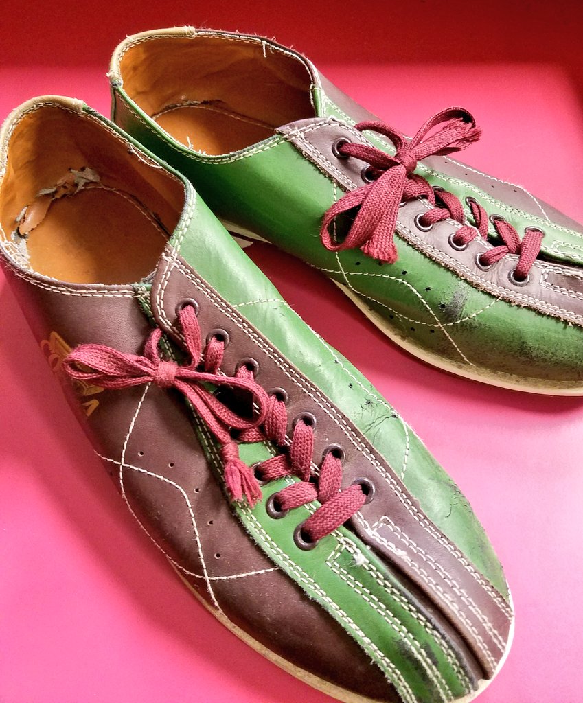 DonelsonBowl's tweet photo. A very cool piece in The Donelson Bowl collection... Todd Chrisley's bowling shoes and he signed them. I think we can say that on the day he signed these it was "Chrisley Bowls Best".  @toddchrisley @JulieChrisley https://t.co/eBpIYYFYKM