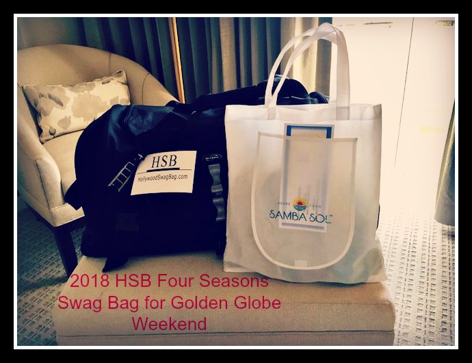 SwagGivesBack's tweet photo. So honored to be gifting nominees and talent for #GoldenGlobeAwards at The Four Seasons Hotel! #HollywoodSwagBag #SwagGivesBack #SambaSol https://t.co/w56dXdKMHW