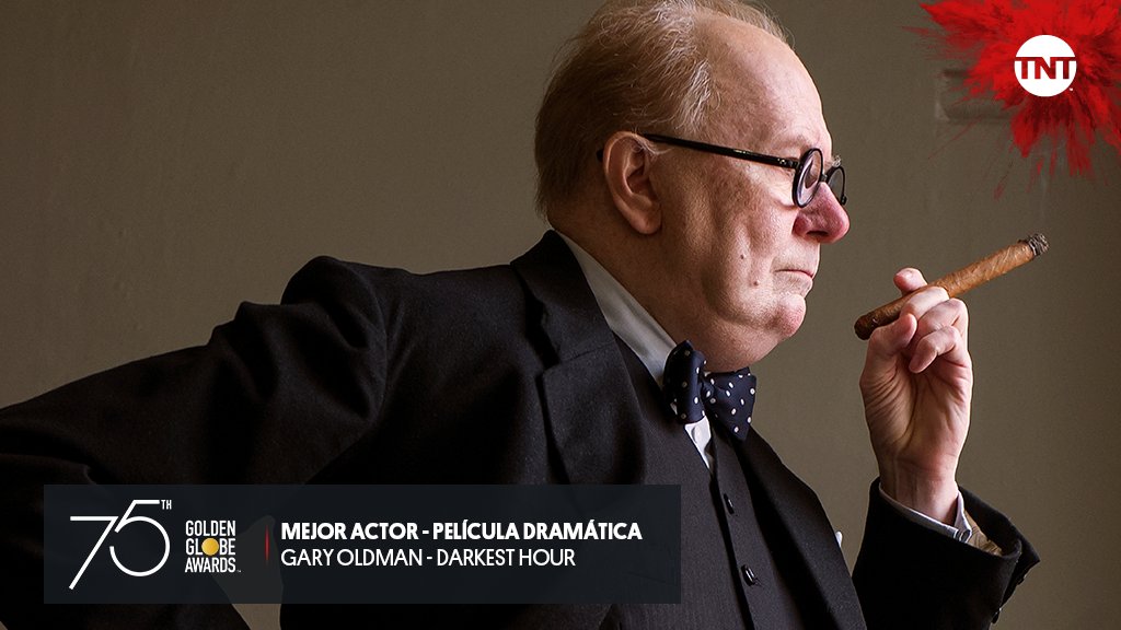 Una completa transformación, una completa genialidad. 👏👏👏

Merecido premio a #GaryOldman.

#GoldenGlobesEnTNT 
#GoldenGlobes2018 #GoldenGlobes
