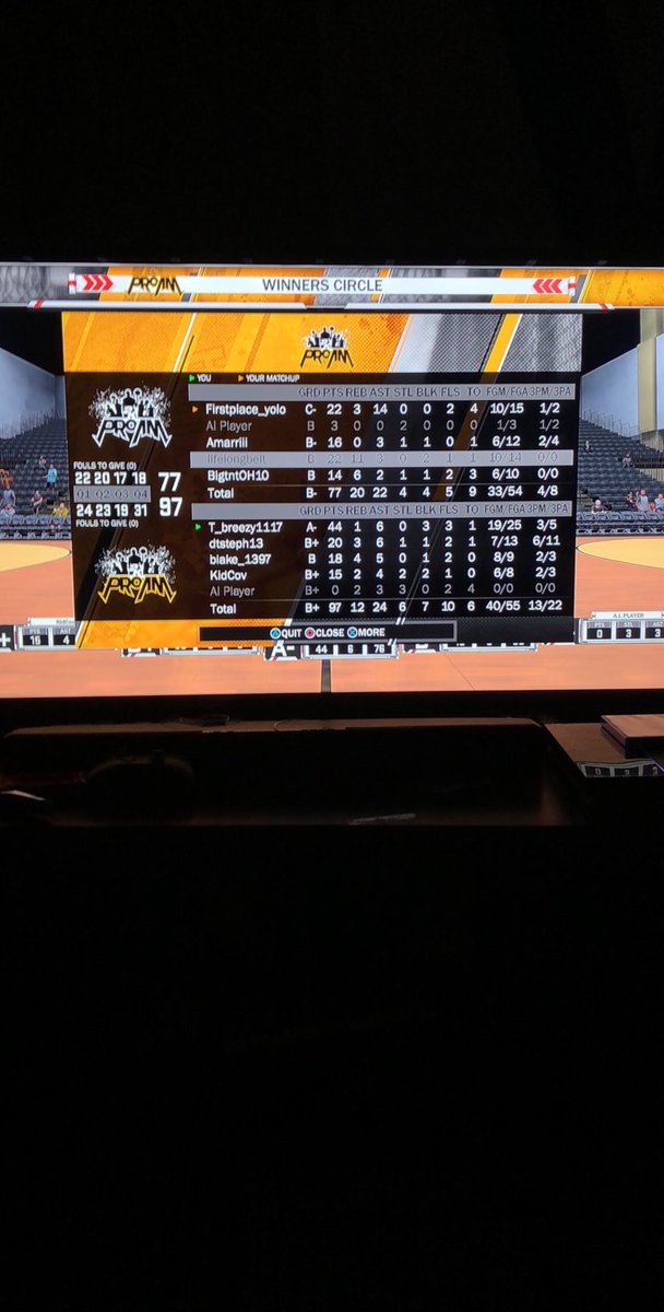 Tbreezy1117's tweet photo. On the grind for 50 wins on PS4 👀 #2KDraftMe @youFamousEnough @WalkOnWarriors @2KCrewFinder @codyparrent @2KPROAMRT https://t.co/s5NL3EtqK3